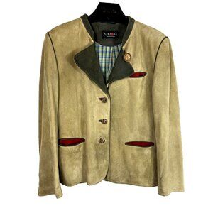 Admont Suede Bavarian made in Germany traditional folk jacket Dirndl Oktoberfest